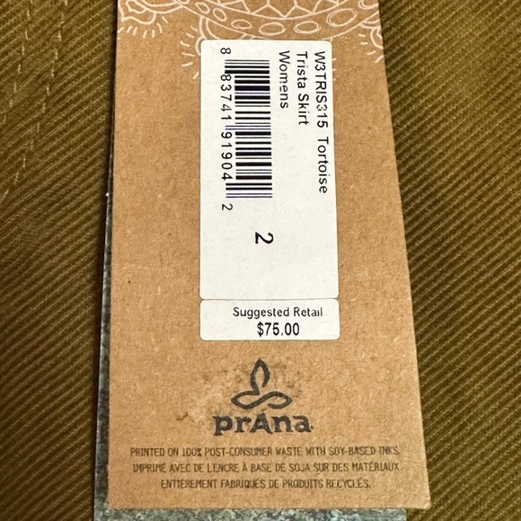 Prana corduroy skirt with pockets. Retail $75. NWT. - Picture 3 of 6